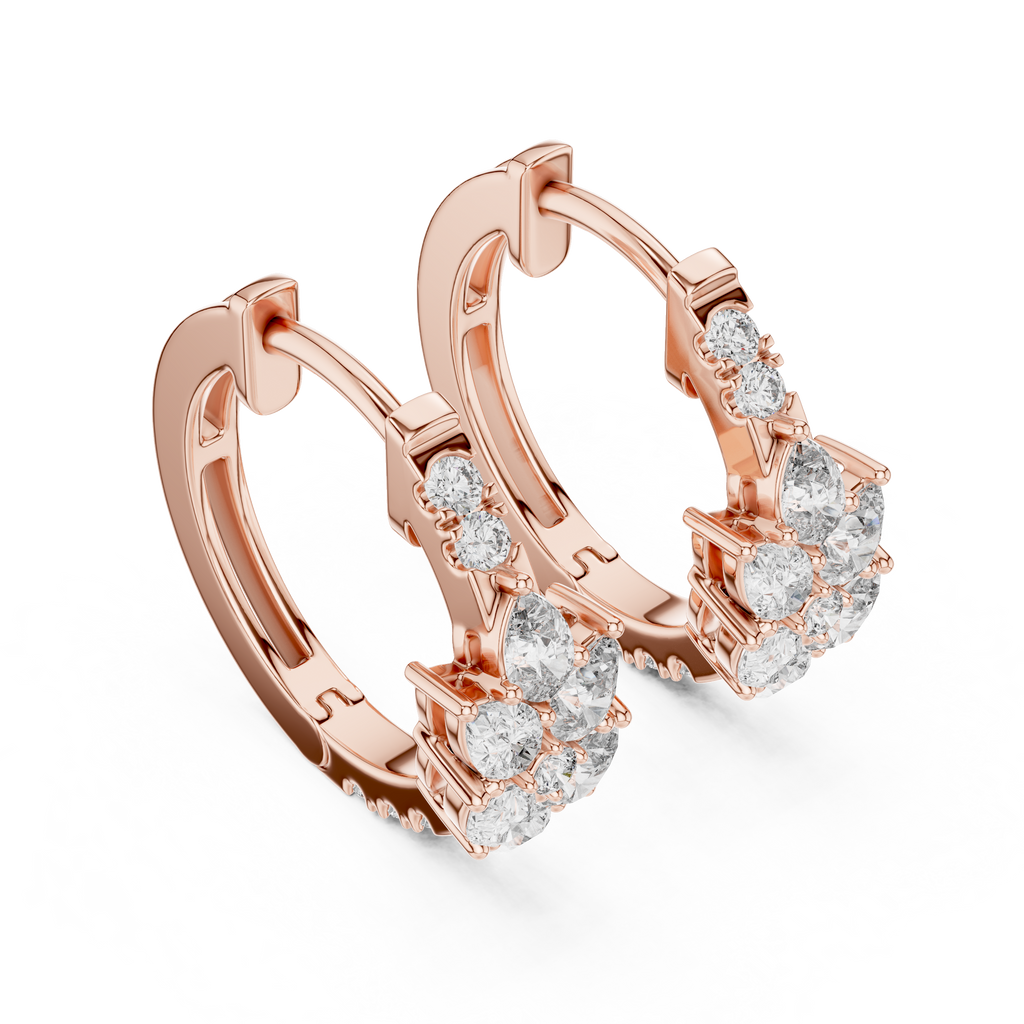 Marseille Delilah Diamond Hoop Earrings