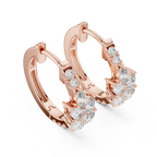 Marseille Delilah Diamond Hoop Earrings