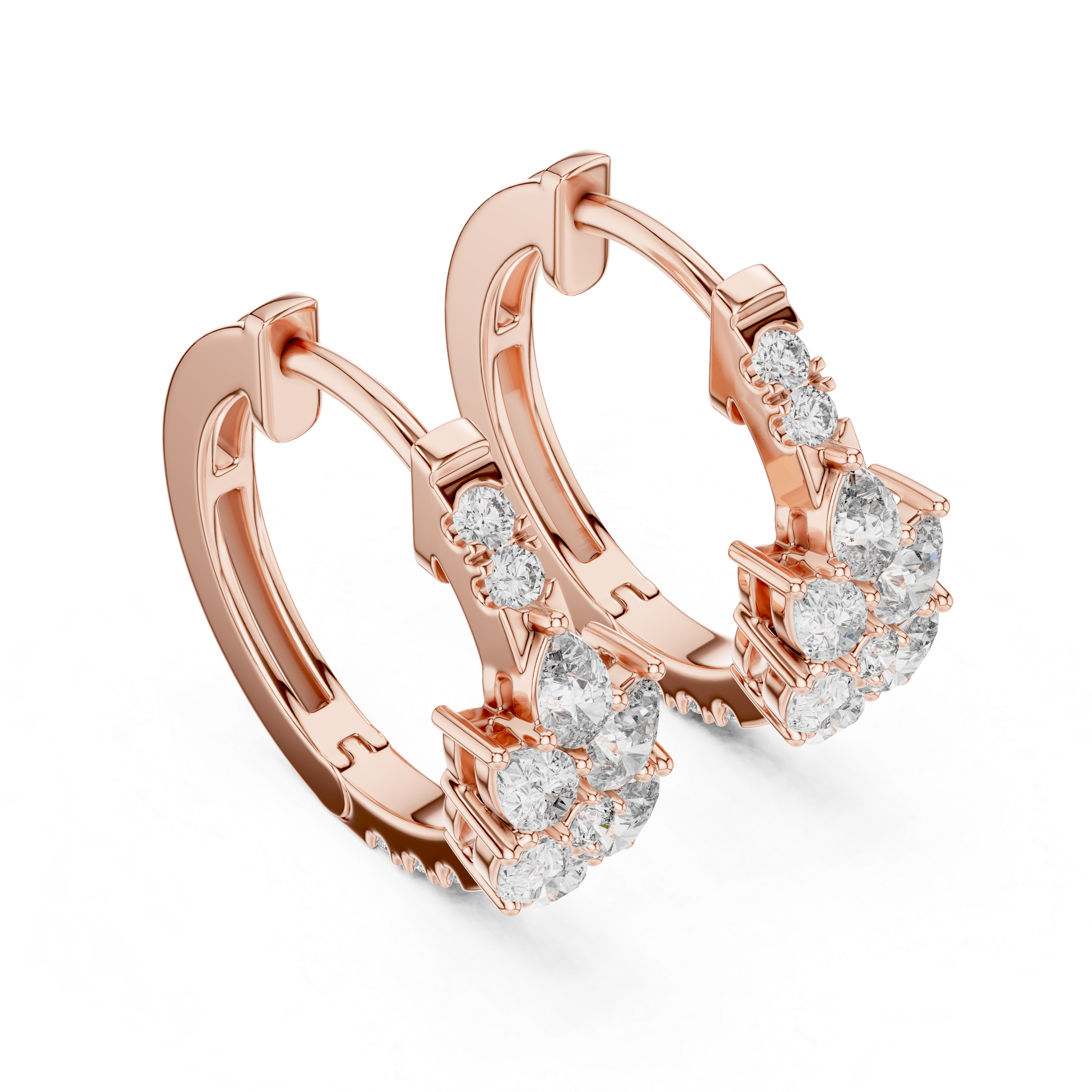 Marseille Delilah Diamond Hoop Earrings