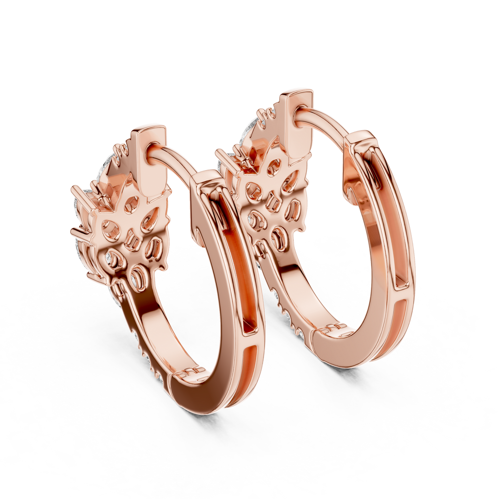 Marseille Delilah Diamond Hoop Earrings