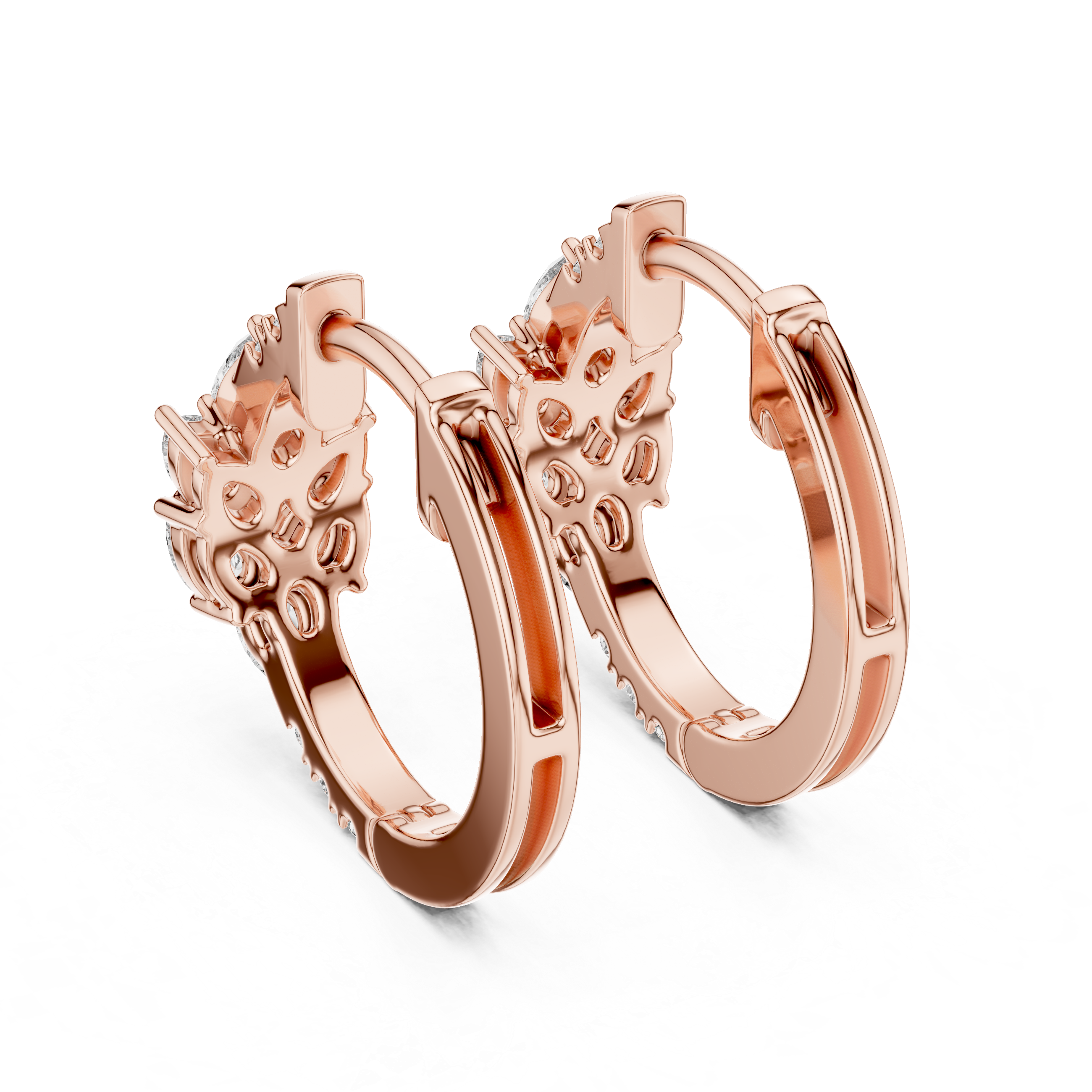 Marseille Delilah Diamond Hoop Earrings