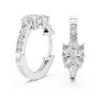 Marseille Delilah Diamond Hoop Earrings