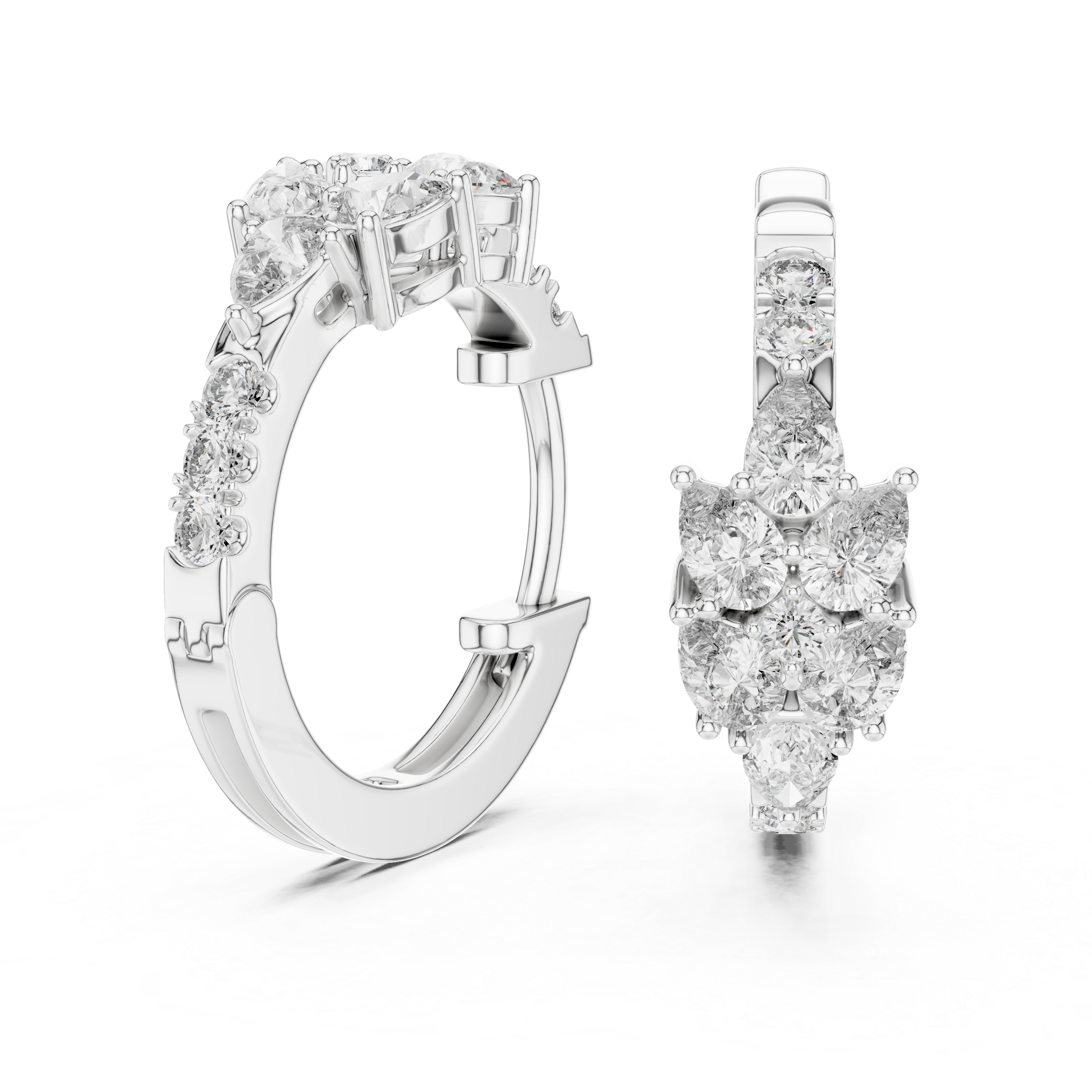 Marseille Delilah Diamond Hoop Earrings