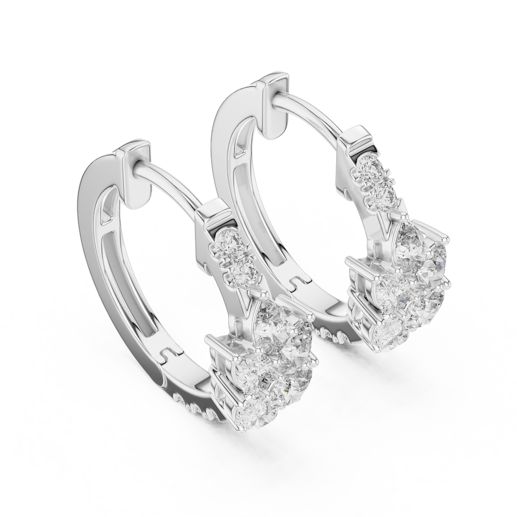 Marseille Delilah Diamond Hoop Earrings