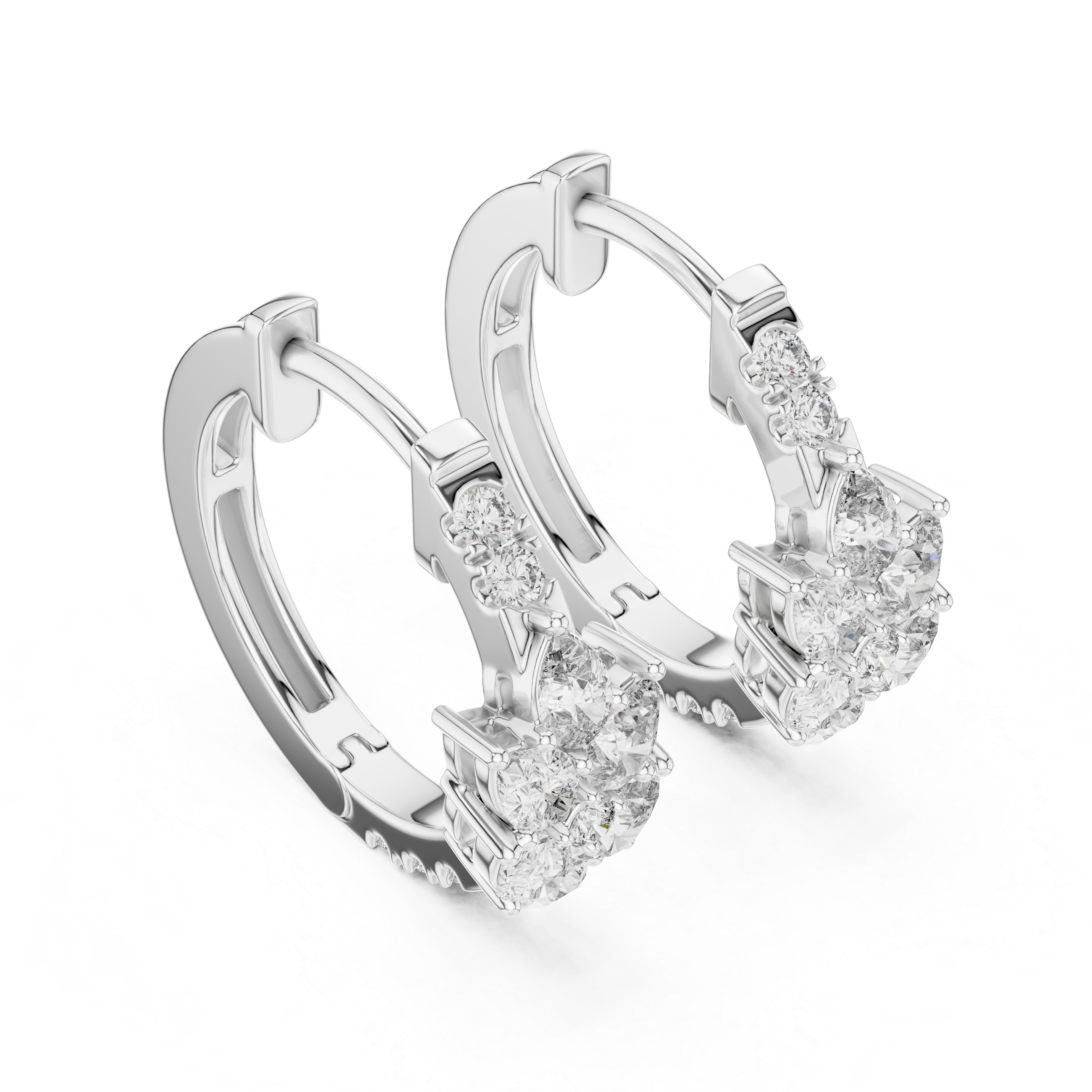 Marseille Delilah Diamond Hoop Earrings