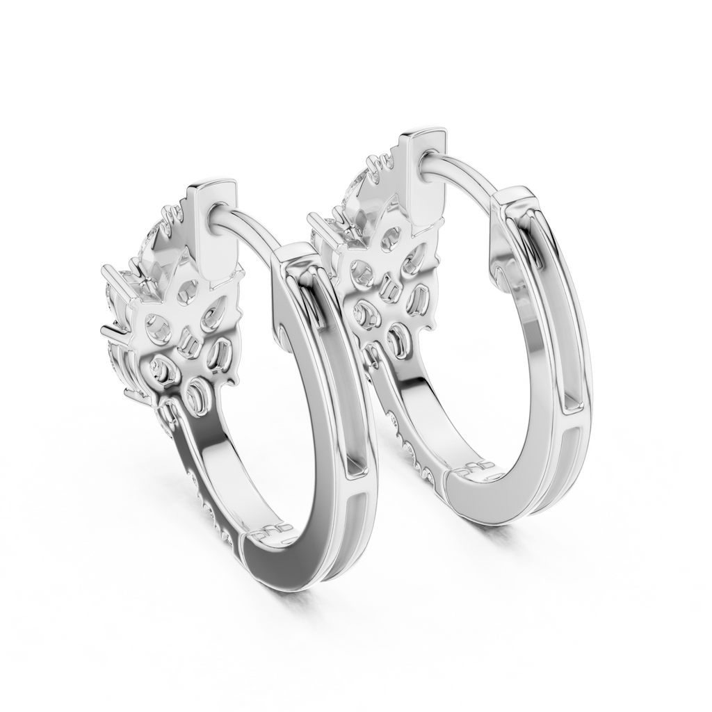 Marseille Delilah Diamond Hoop Earrings