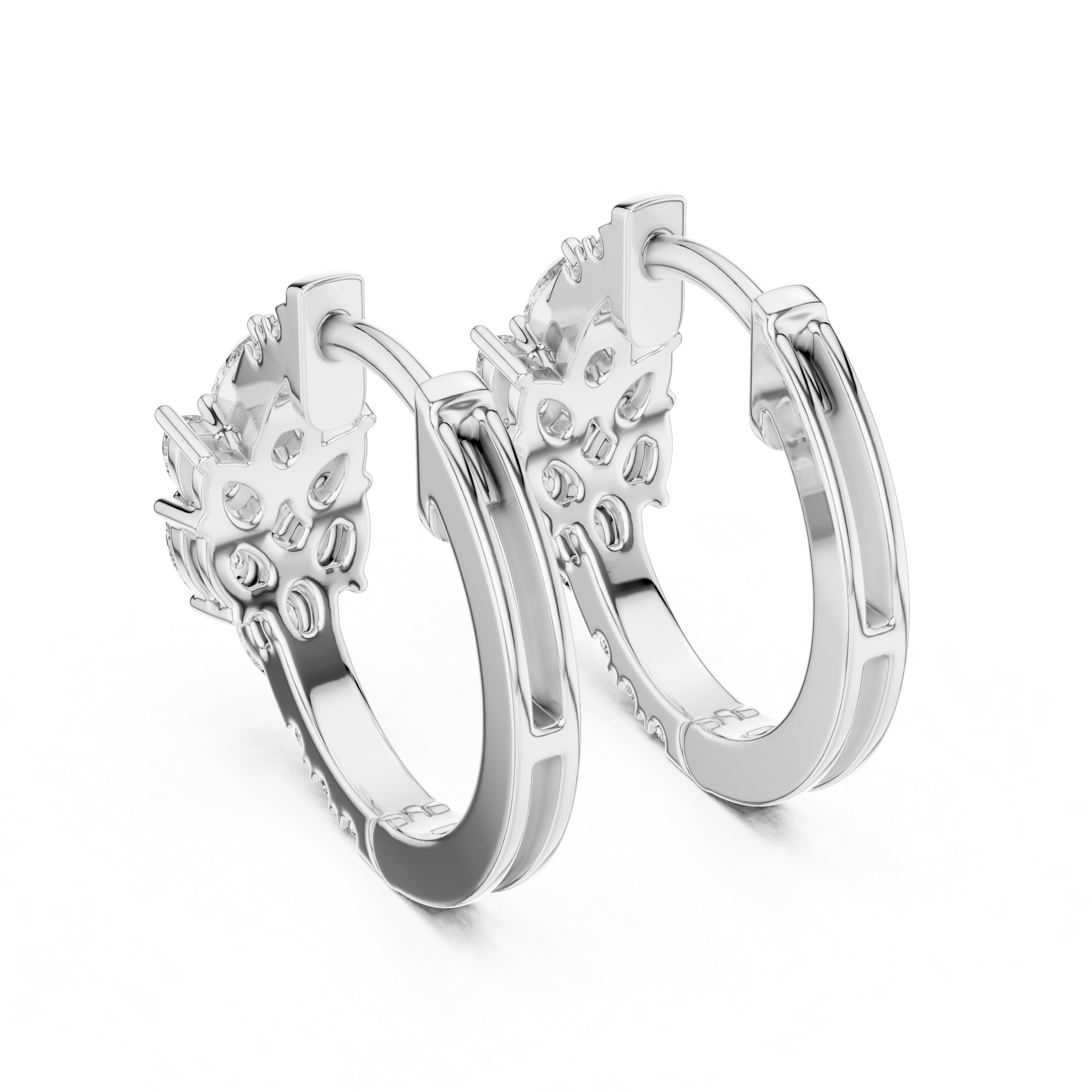 Marseille Delilah Diamond Hoop Earrings