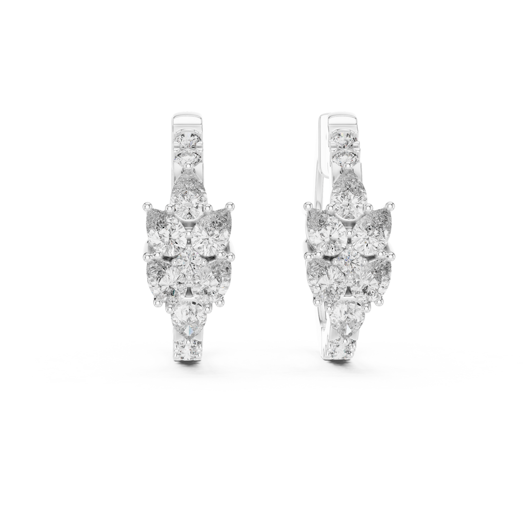 Marseille Delilah Diamond Hoop Earrings