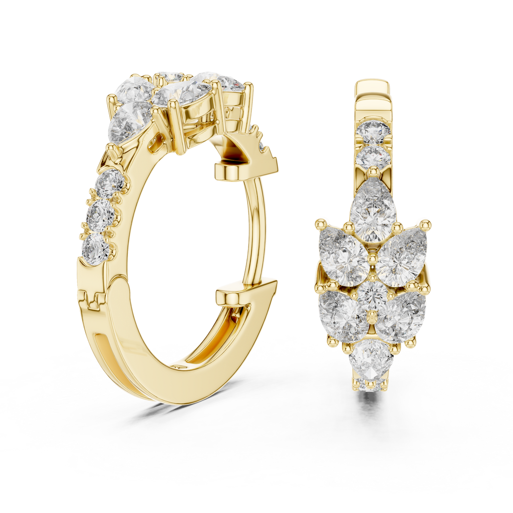 Marseille Delilah Diamond Hoop Earrings