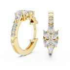 Marseille Delilah Diamond Hoop Earrings