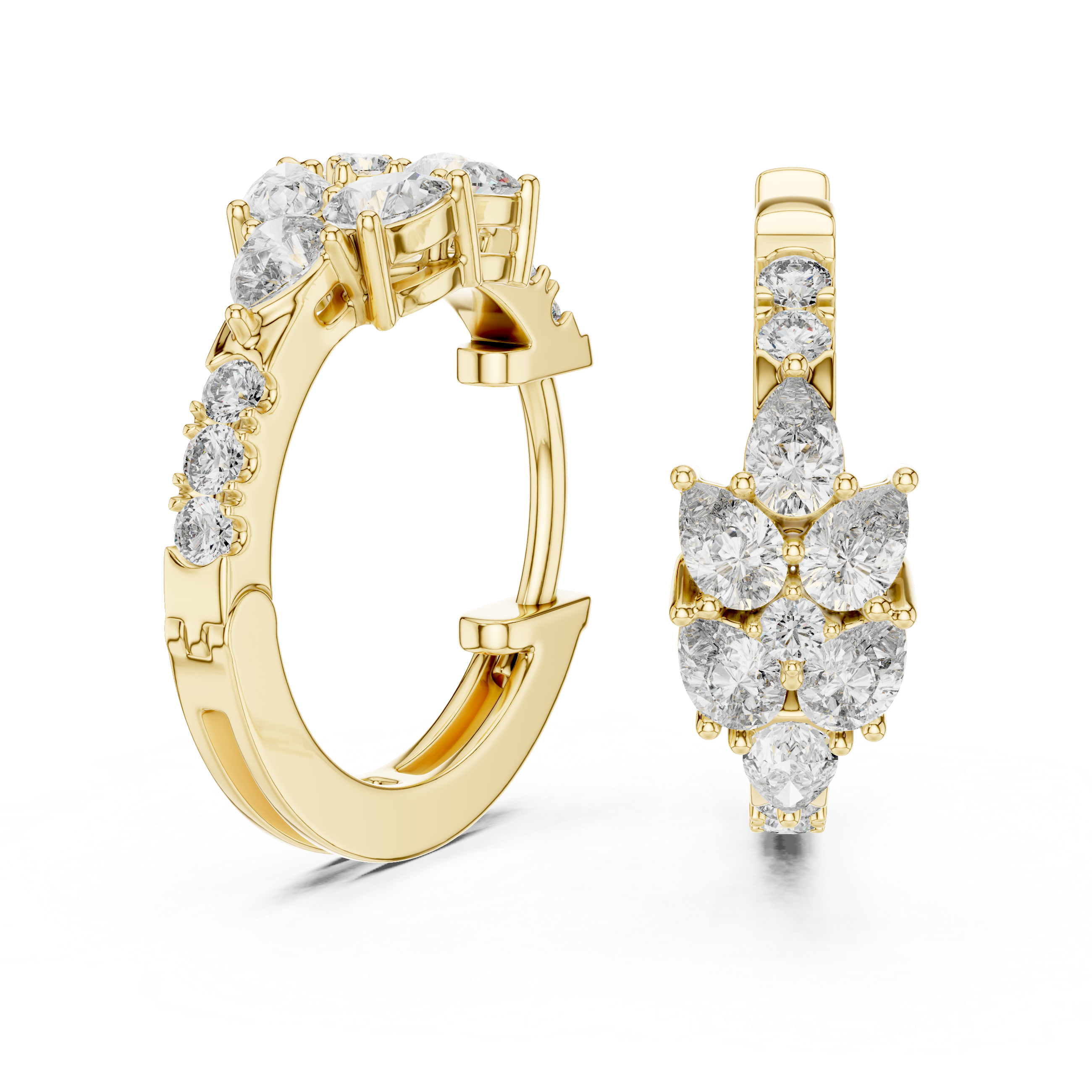 Marseille Delilah Diamond Hoop Earrings