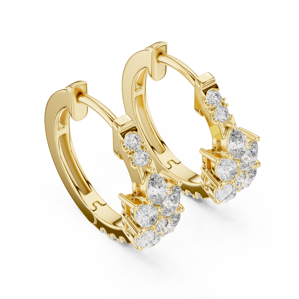 Marseille Delilah Diamond Hoop Earrings