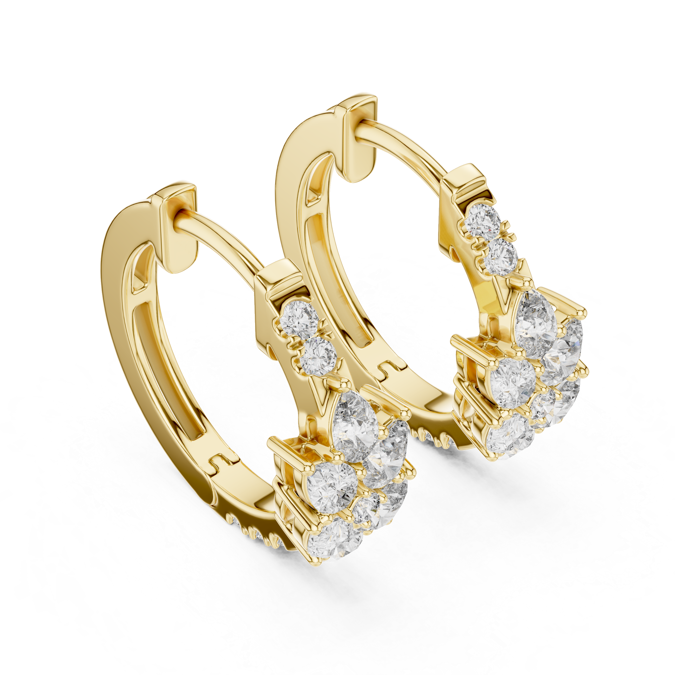 Marseille Delilah Diamond Hoop Earrings