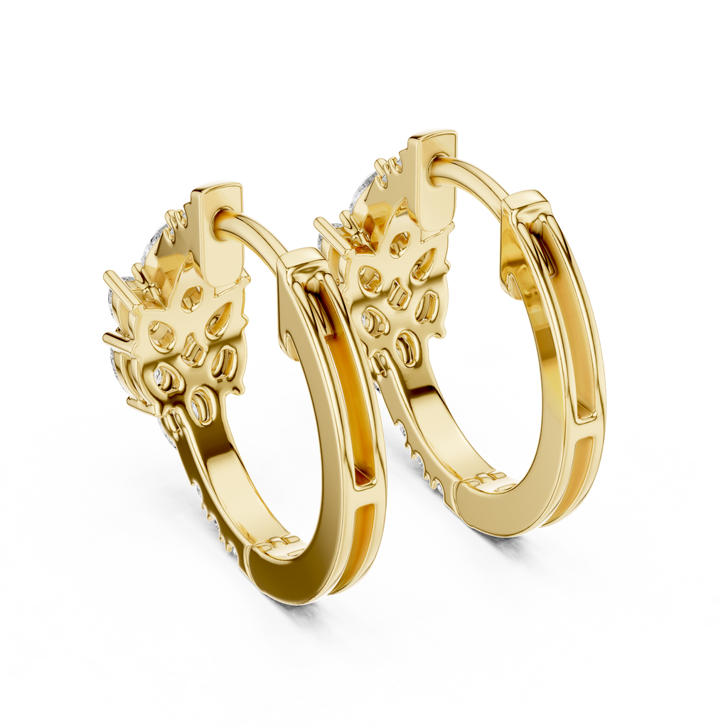 Marseille Delilah Diamond Hoop Earrings