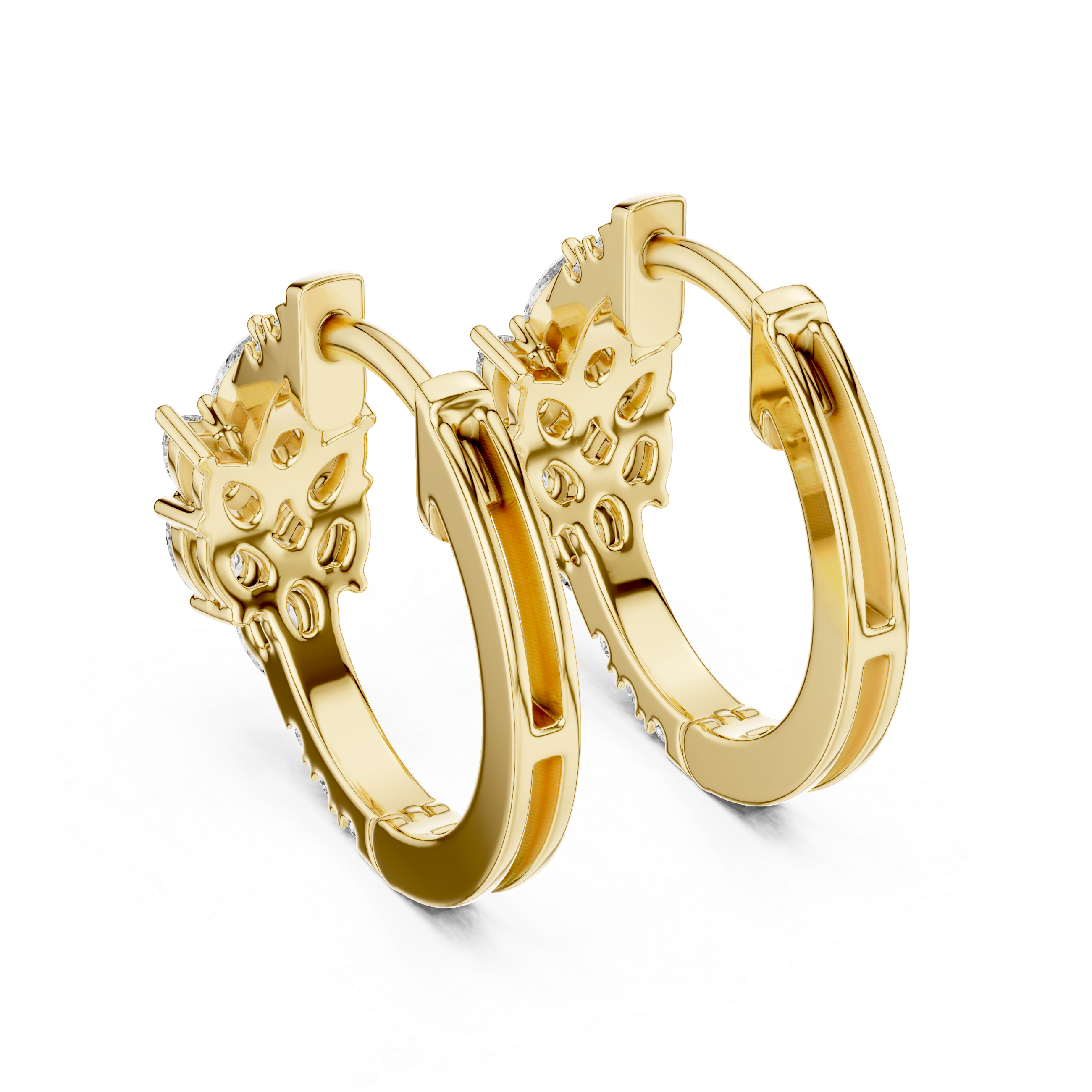 Marseille Delilah Diamond Hoop Earrings