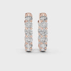 Marseille Carrie Diamond Hoop Earrings
