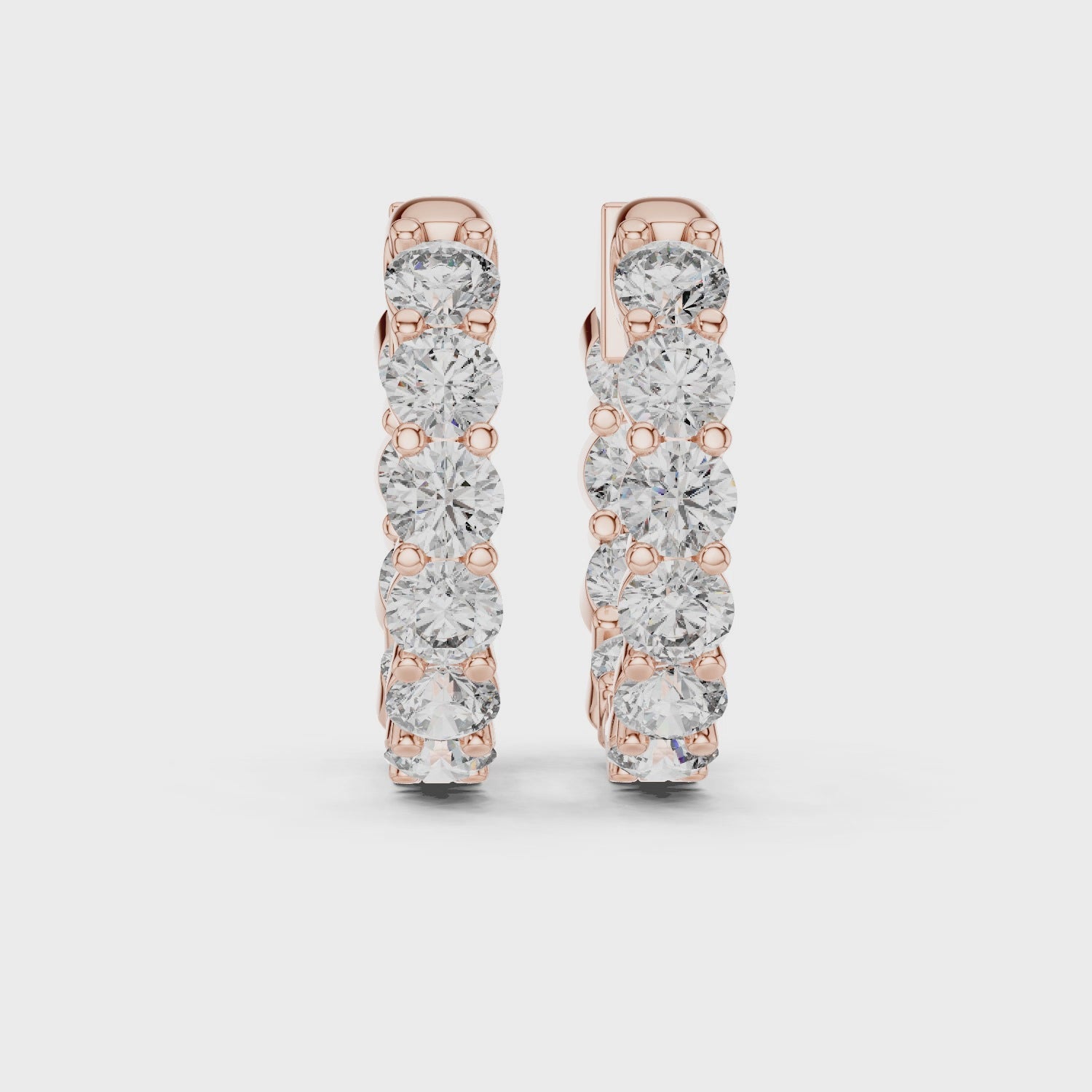 Marseille Carrie Diamond Hoop Earrings