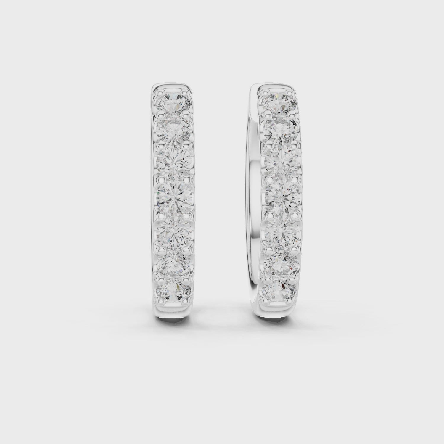 Marseille Evelyn Diamond Hoop Earrings