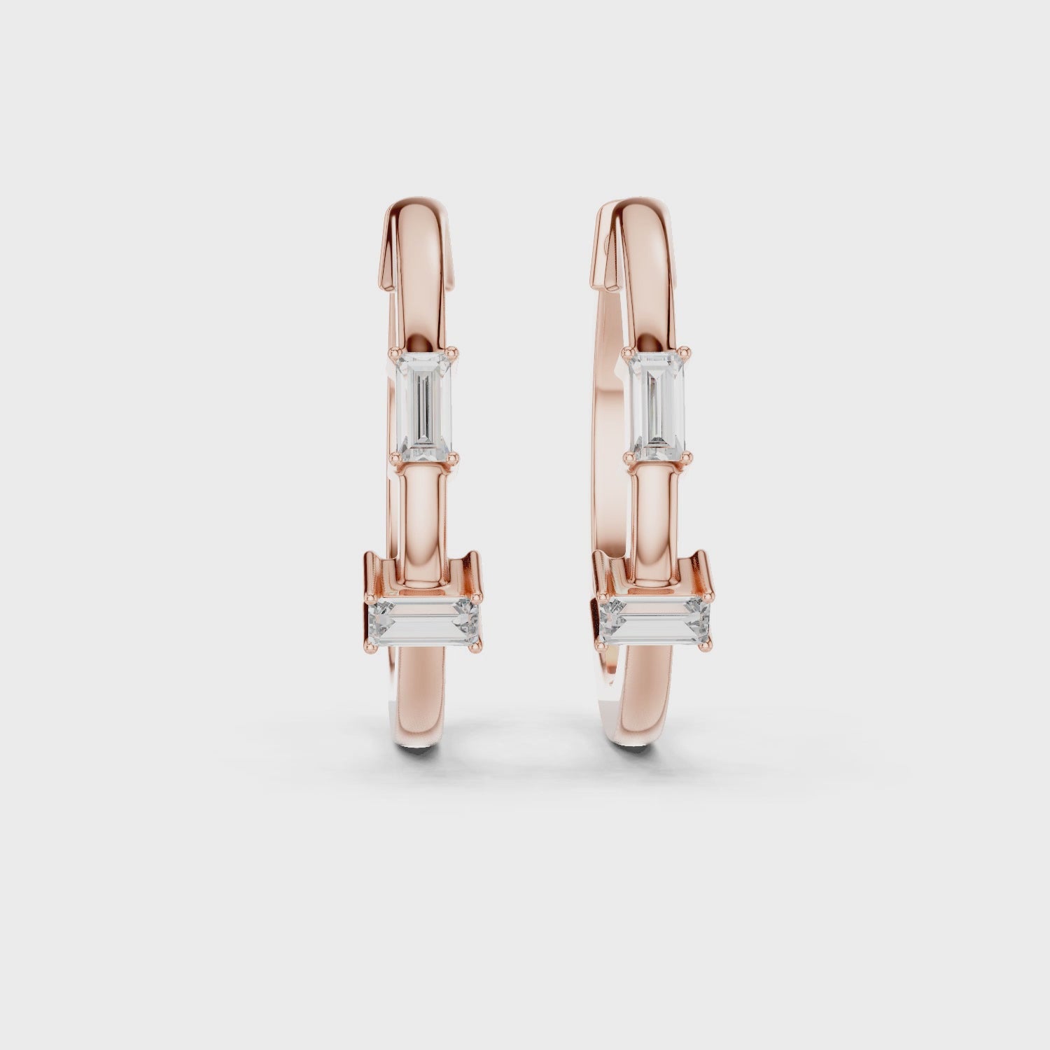 Marseille Carolyn Diamond Hoop Earrings