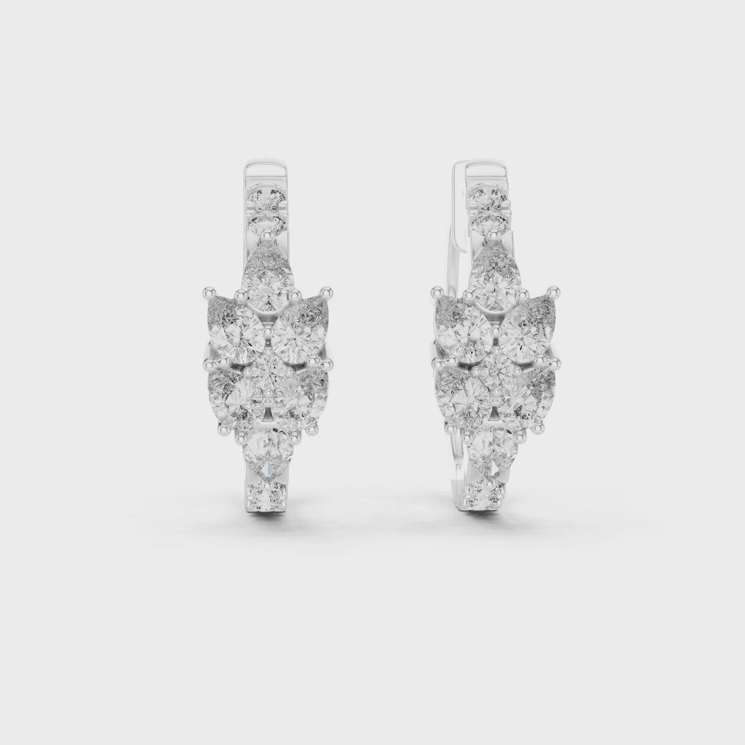 Marseille Delilah Diamond Hoop Earrings