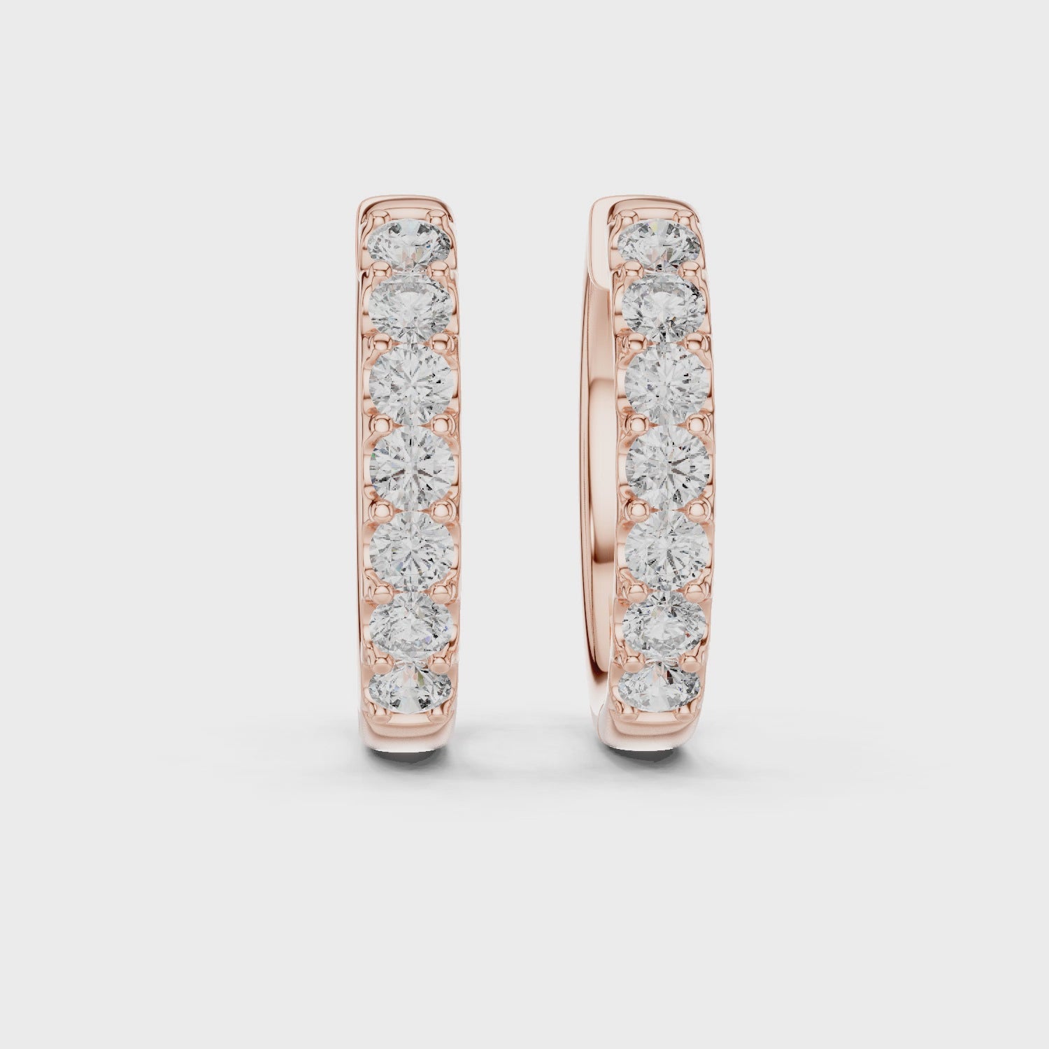 Marseille Evelyn Diamond Hoop Earrings