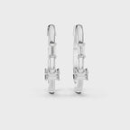 Marseille Carolyn Diamond Hoop Earrings