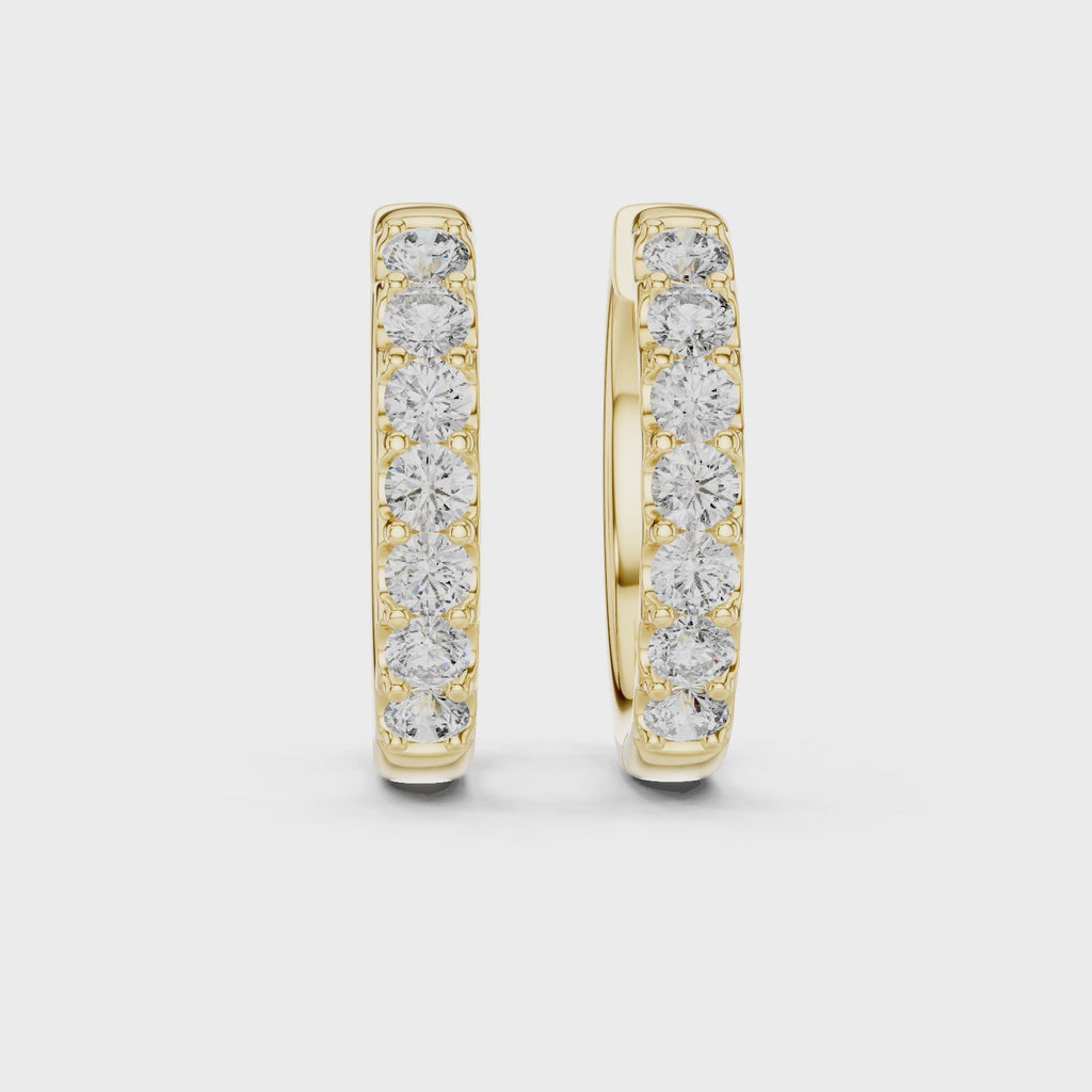Marseille Evelyn Diamond Hoop Earrings