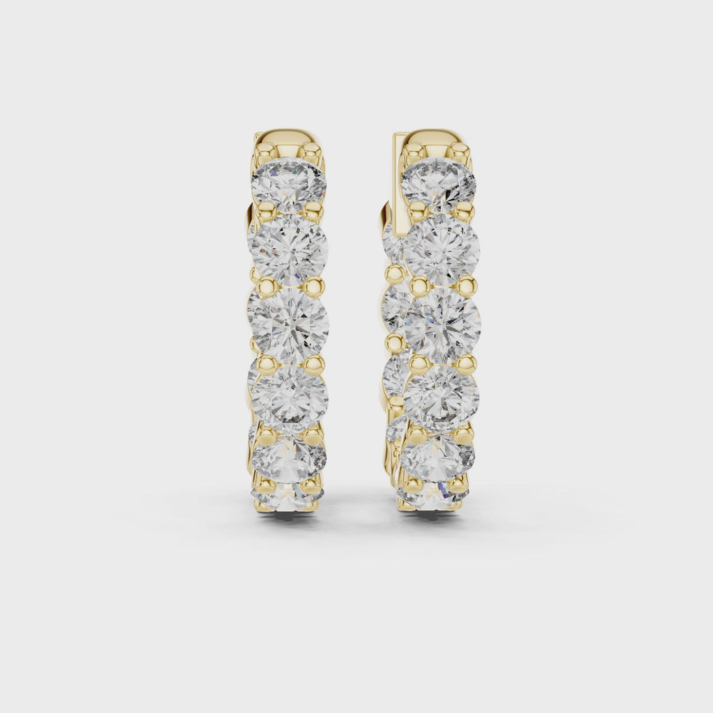 Marseille Carrie Diamond Hoop Earrings