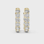 Marseille Carrie Diamond Hoop Earrings