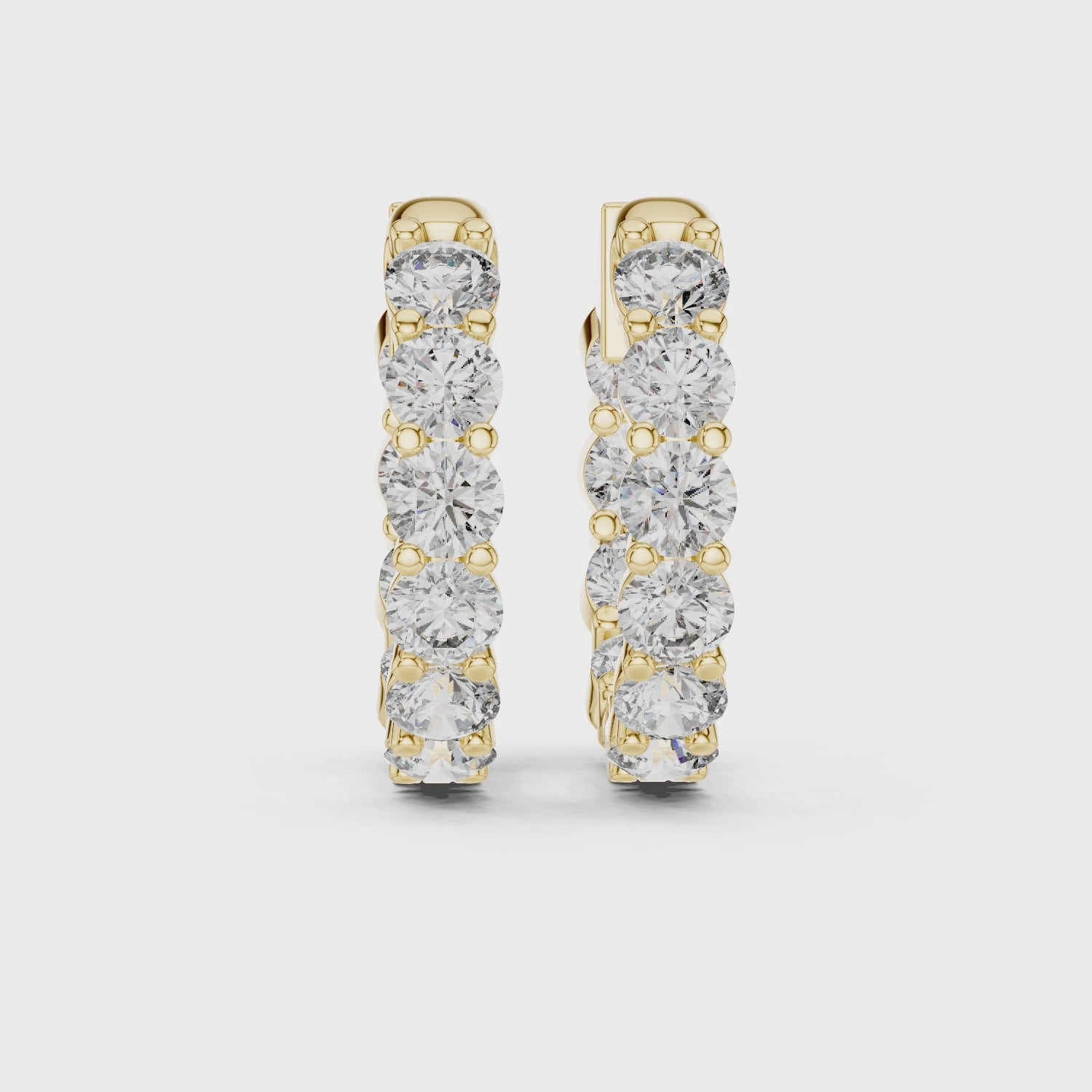 Marseille Carrie Diamond Hoop Earrings