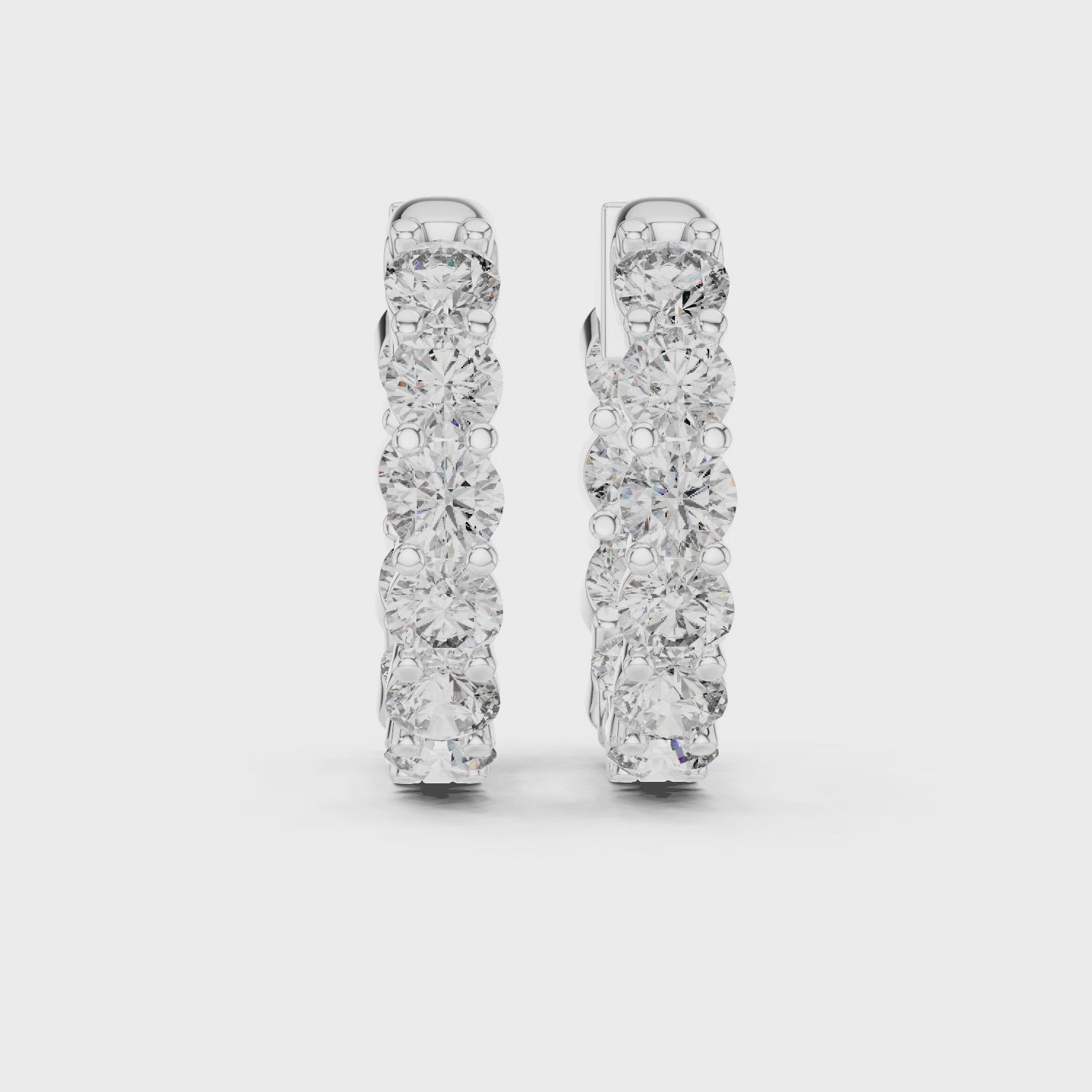 Marseille Carrie Diamond Hoop Earrings