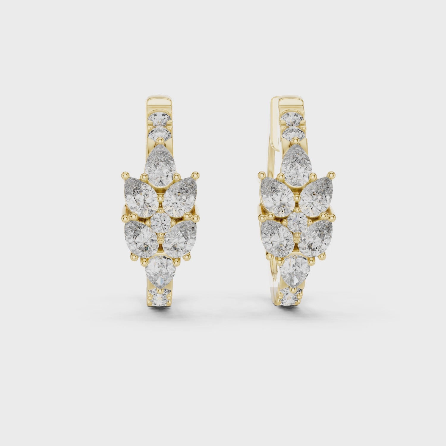 Marseille Delilah Diamond Hoop Earrings